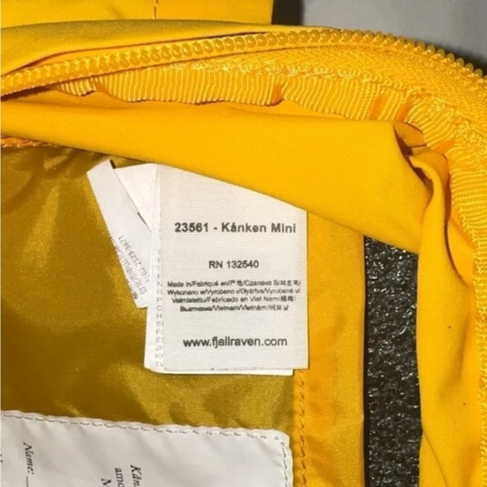 Fjällräven Kånken Mini‎ Yellow Backpack